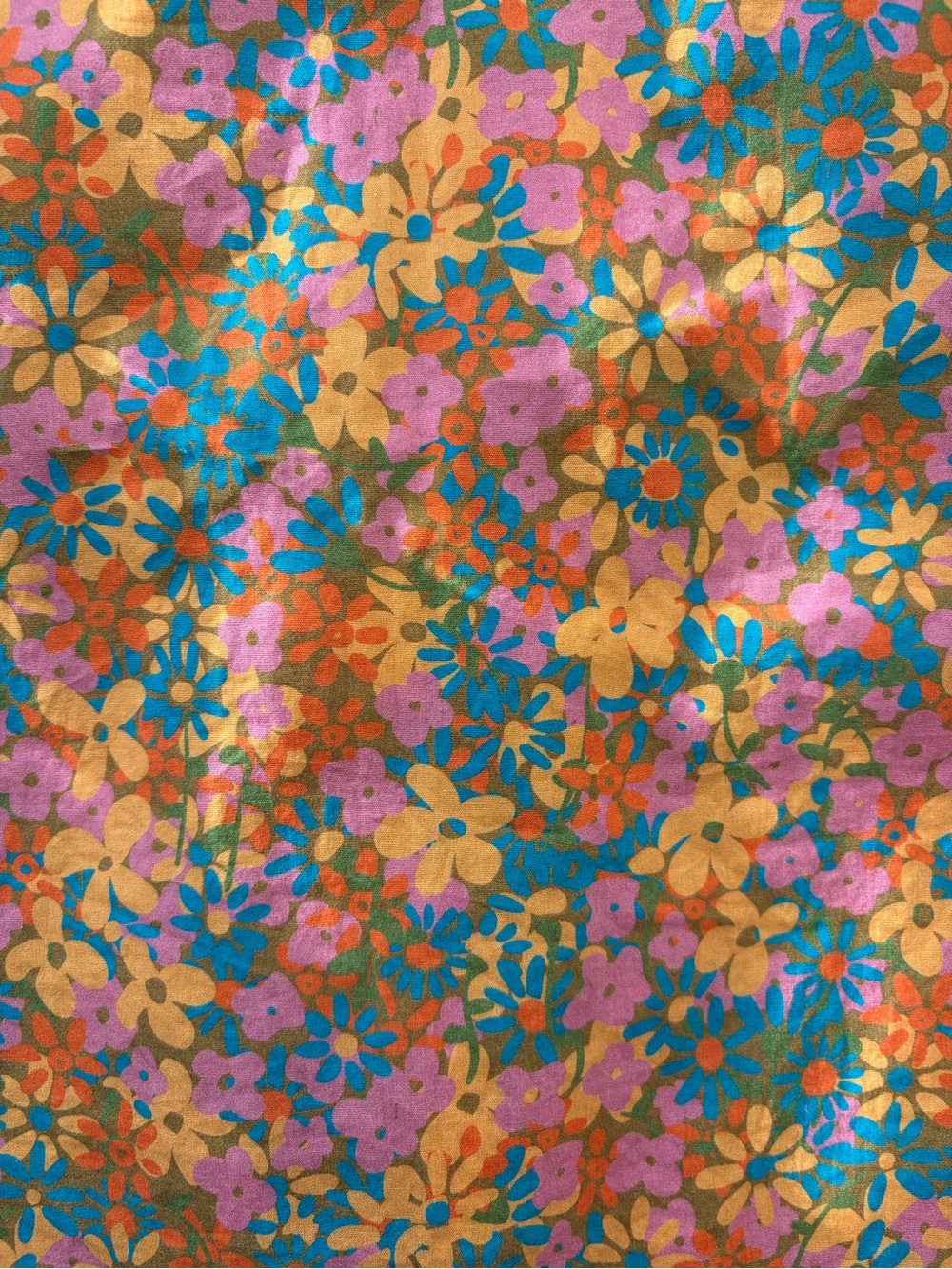Kitschy 70s style ditsy floral cami tank top - Picture 3 of 6